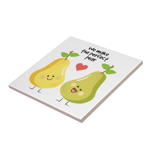 Grappig fruit pun maken we de perfecte peren tegeltje (Zijkant)