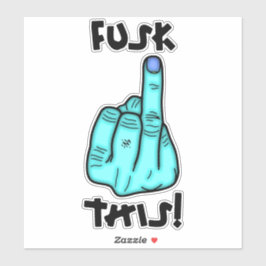 Grappig frustrerende expressie (nepf-bom) v1.1 sticker