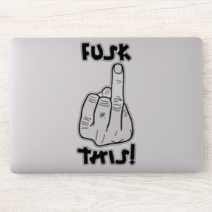 Grappig frustrerende expressie (nepf-bom) v1 sticker