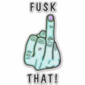 Grappig frustrerende expressie (nepf-bom) v2.1 sticker (Voorkant)