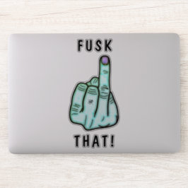 Grappig frustrerende expressie (nepf-bom) v2.1 sticker