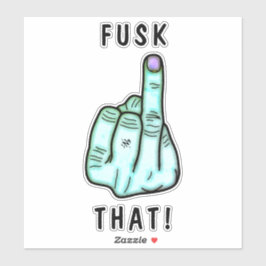 Grappig frustrerende expressie (nepf-bom) v2.1 sticker