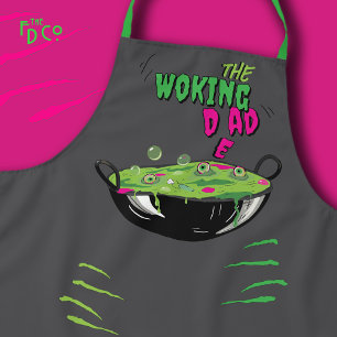 Grappig Funky Ghoulishly Delicious Woking Dad Pun Schort