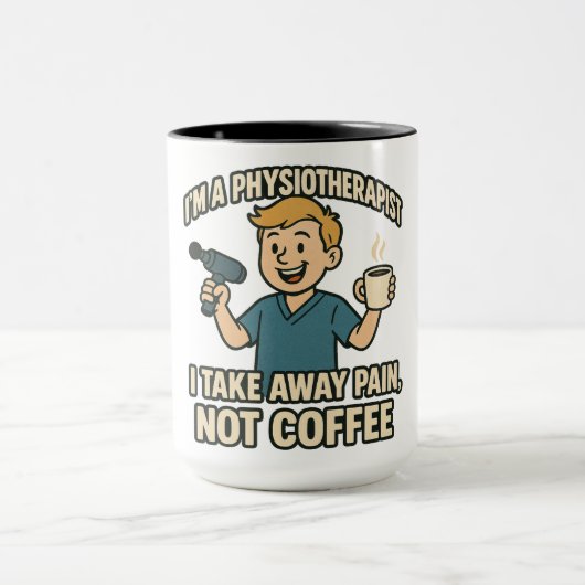 Grappig Fysiotherapeut Koffie Lover Design Mok (Midden)
