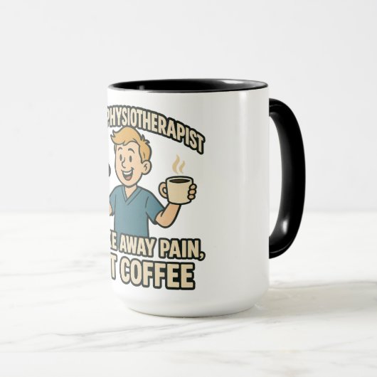 Grappig Fysiotherapeut Koffie Lover Design Mok (Voorkant rechts)
