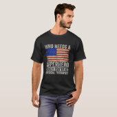 Grappig Fysiotherapeut Superheld  T-shirt voor (Voorkant volledig)