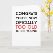 Grappig gag cadeau sarcastisch onbeleefd Gevouwen  Kaart (Gele Bloem)