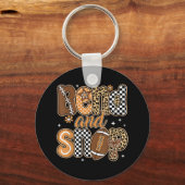 Grappig Game Day Touchdown Seizoen Schattige Bend  Sleutelhanger (Voorkant)