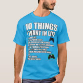 Grappig gamen voor mannen video game-cadeau t-shirt (Voorkant)