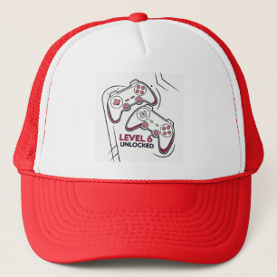 Grappig gamer 6de verjaardagscadeau, level 6 ontgr trucker pet