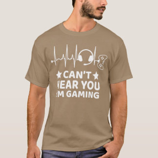 Grappig gamer cadeau Gamer Hartslag Kan je niet ho T-shirt