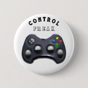 Grappig gamer cadeau ronde button 5,7 cm