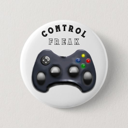 Grappig gamer cadeau ronde button 5,7 cm (Voorkant)