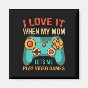 Grappig gamer cadeau voor jongens console videogam magneet
