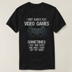 Grappig gamer citaat controller ontwerp t-shirt