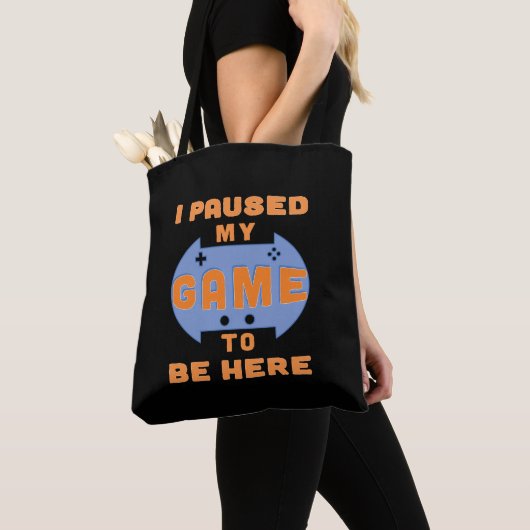 Grappig gamer citaat dat ik mijn spel heb onderbro tote bag (Dichtbij)