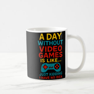 Grappig gamer citaat grafische tee heren jongens t koffiemok
