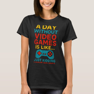 Grappig gamer citaat grafische tee heren jongens t t-shirt