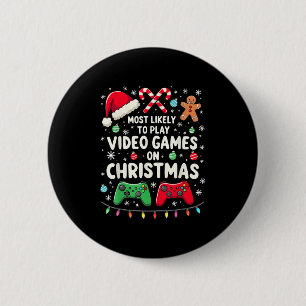 Grappig gamer die het meest waarschijnlijk videoga ronde button 5,7 cm