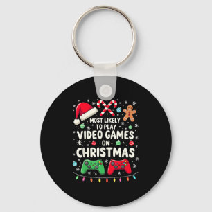 Grappig gamer die het meest waarschijnlijk videoga sleutelhanger