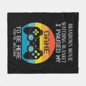 Grappig gamer film die deken bekijkt (Voorkant (Horizontaal))