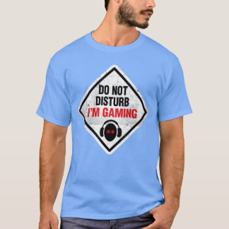 Grappig gamer niet storen ik speel tekenvideo Ga T-shirt