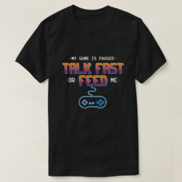 Grappig Gamer Quote T-shirt - "Mijn spel is gepauz