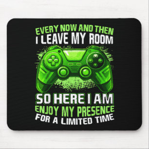 Grappig gamer shirt voor jongens mannen tiener vid muismat