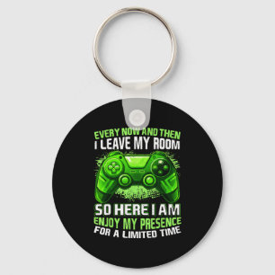 Grappig gamer shirt voor jongens mannen tiener vid sleutelhanger