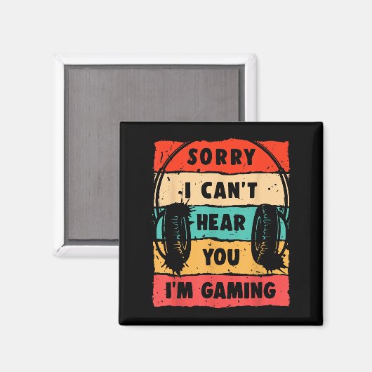 Grappig Gamer Shirt voor Tiener Jongens Mannen Vid Magneet (Voorkant / Achterkant)