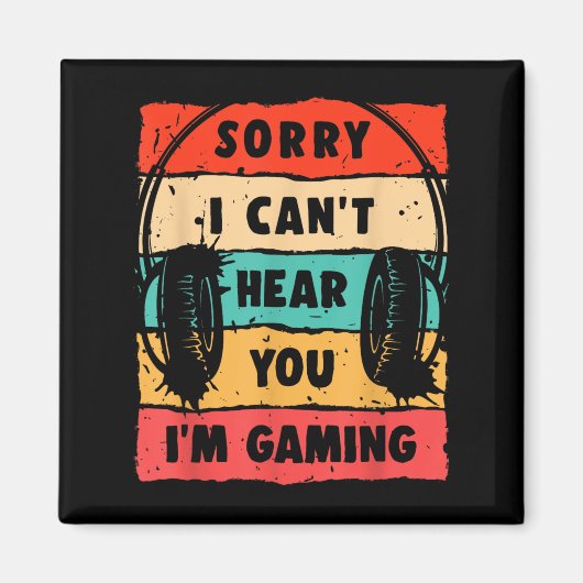 Grappig Gamer Shirt voor Tiener Jongens Mannen Vid Magneet (Voorkant)