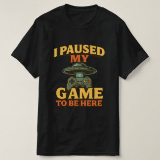 Grappig gamer T-shirt - Ik pauzeerde mijn spel om 