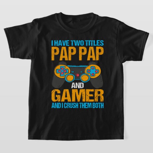 Grappig gamer  videogames Gift for Boys pap T-shirt (Laagn)