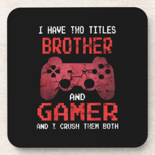 Grappig gamer  videogames voor jongens Brother Bier Onderzetter