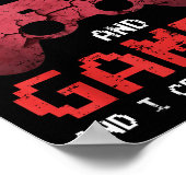 Grappig gamer videogames voor jongens Brother Poster (Hoek)