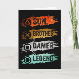 Grappig gamer  videogames voor jongens Brother S Kaart
