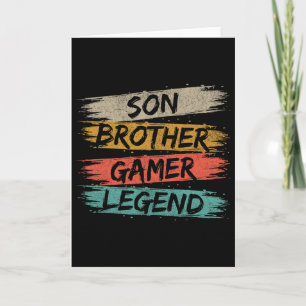 Grappig gamer  videogames voor jongens Brother S Kaart