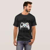 Grappig gamers videospel stoort me niet bij games t-shirt (Voorkant volledig)