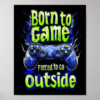 Grappig Gaming Graphic T-shirt voor Kids Boys Tien Poster