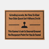 Grappig Gaming Introvert Humor Minimalistisch Rust Deurmat (Voorkant)