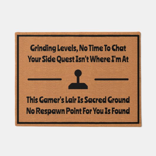 Grappig Gaming Introvert Humor Minimalistisch Rust Deurmat (Voorkant)