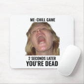 Grappig Gaming Meme Muismat Schreeuwend Gezicht (Met muis)