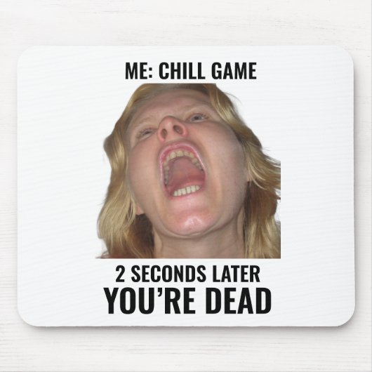 Grappig Gaming Meme Muismat Schreeuwend Gezicht (Voorkant)