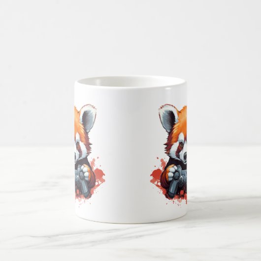 Grappig Gaming Red Panda Lover Koffiemok (Center)