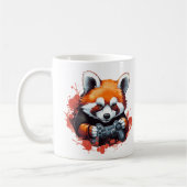 Grappig Gaming Red Panda Lover Koffiemok (Links)