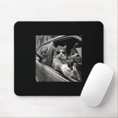 Grappig Gangster Cat Meme Cat Dad Vrouwen Grap Muismat (Met muis)