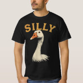Grappig Ganzen Grafisch T-shirt – Domme Gans (Voorkant)