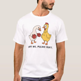 Grappig Ganzen Shirt, Sarcas tisch Boksen Gans Cad T-shirt
