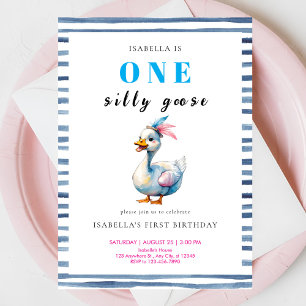 Grappig ganzenfeest kaart