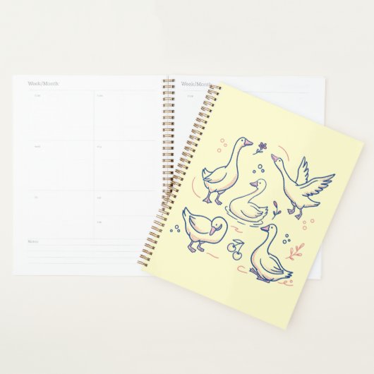 Grappig Ganzenpatroon Planner (Display)